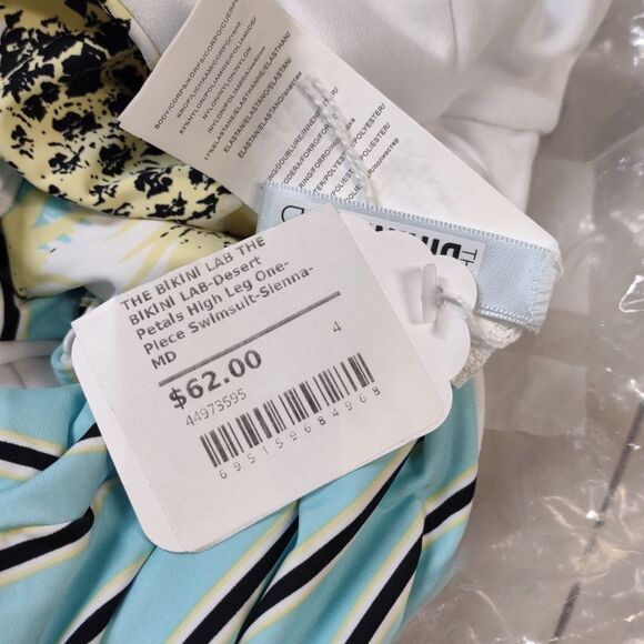 The Bikini Lab Medium pineapple one piece Monokini Swimsuit - New - Picture 4 of 5